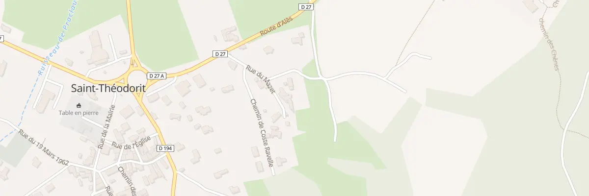 Plan du 225 Rue du Mazet à Saint-Théodorit