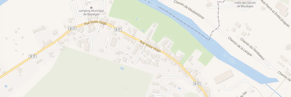 Plan du 98 Rue Victor Hugo à Bessèges