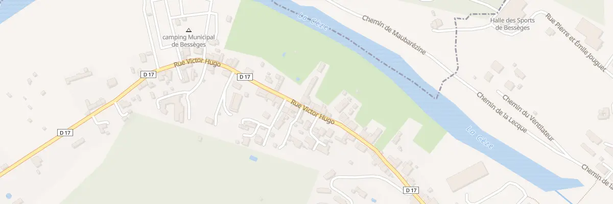Plan du 95 Rue Victor Hugo à Bessèges