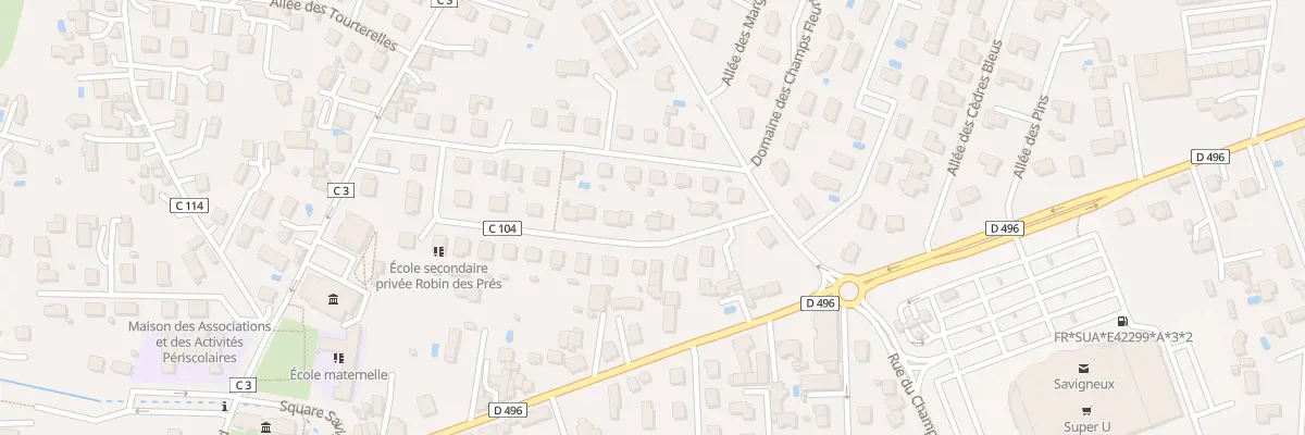 Plan du 26 Rue de Chantemerle à Savigneux