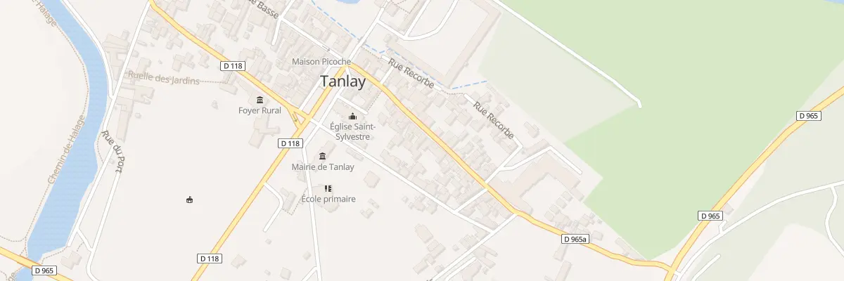 Plan du 20 Gr Grande Rue Haute à Tanlay