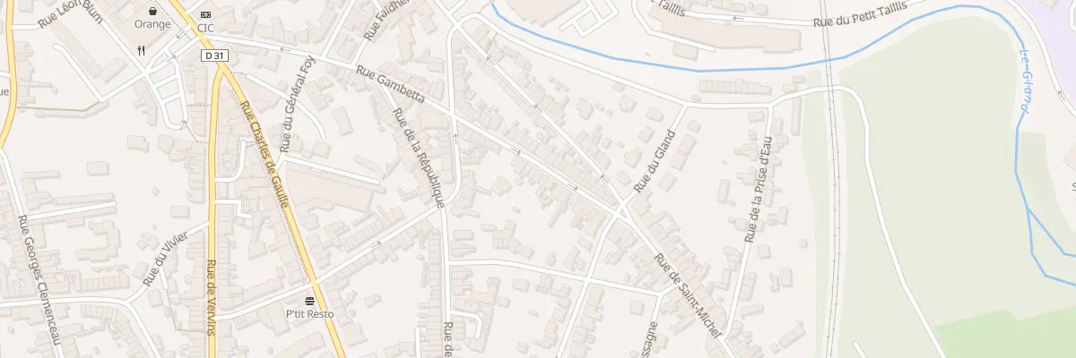 Plan du 52 Rue Gambetta à Hirson
