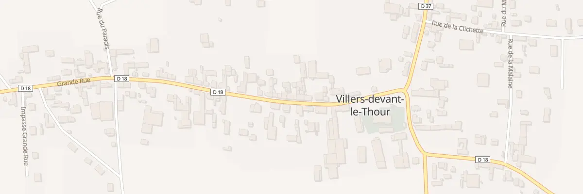 Plan du 14 Gr Grande Rue à Villers-devant-le-Thour