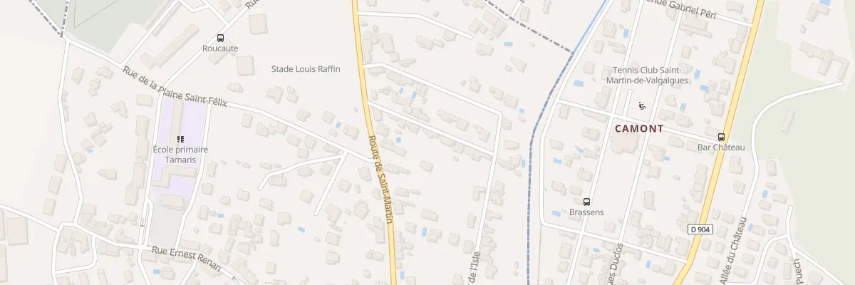 Plan du 8 Rue Rouget de l’Isle à Alès