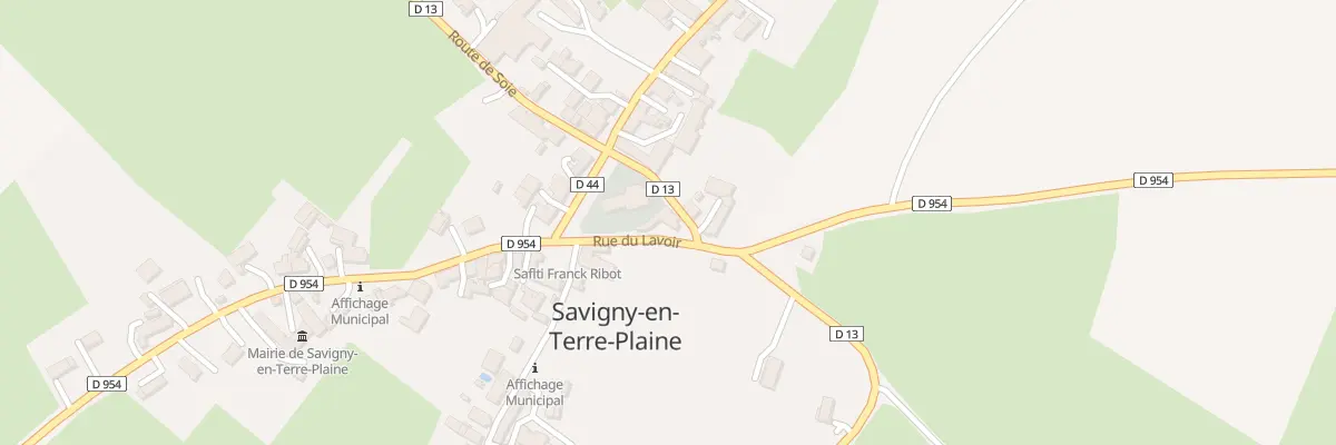 Plan du 1 Rue du Lavoir à Savigny-en-Terre-Plaine