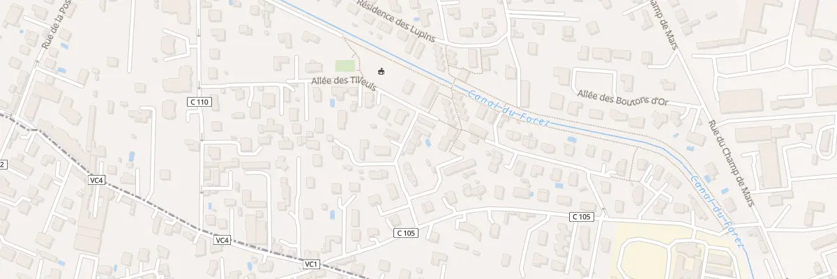 Plan du 10 All des Tilleuls à Savigneux