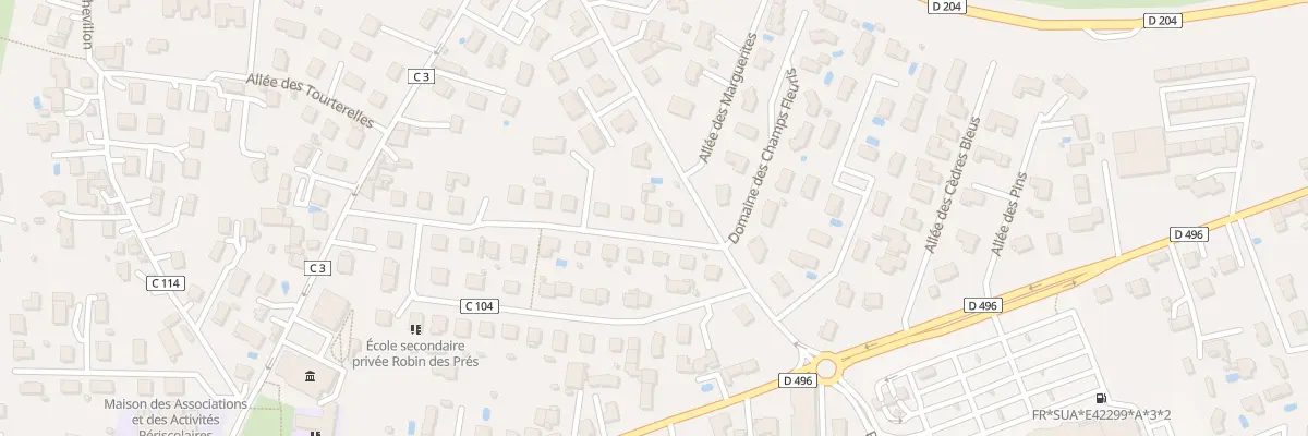 Plan du 19 Rue de Chantemerle à Savigneux