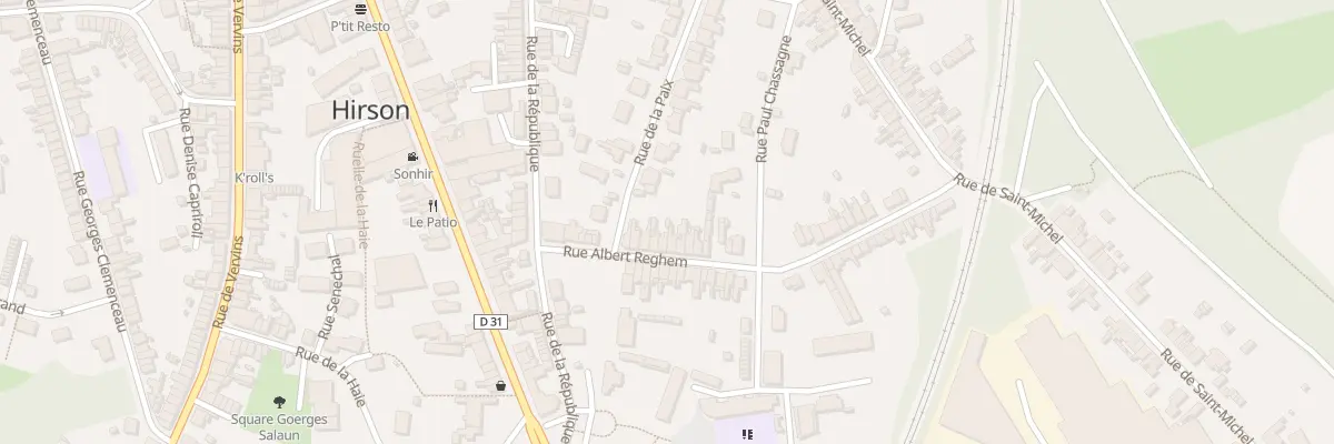 Plan du 23 Rue Albert Reghem à Hirson