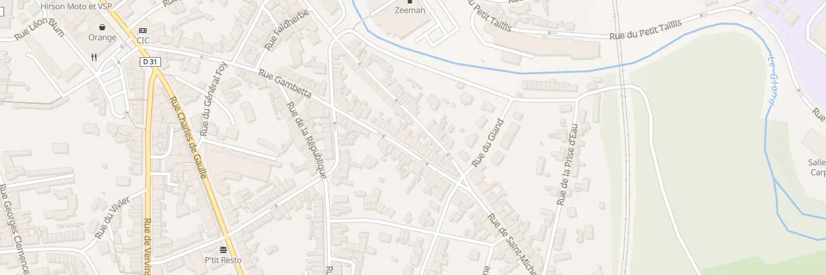 Plan du 89 Rue Gambetta à Hirson