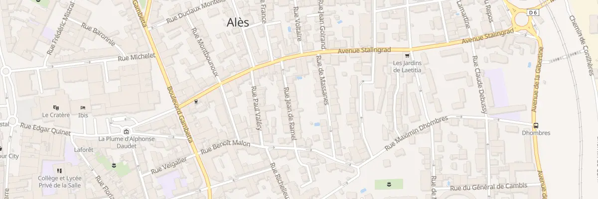 Plan du 9 Rue Jean de Ramel à Alès