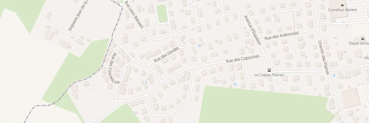 Plan du 1 Rue des Genêts au Coteau