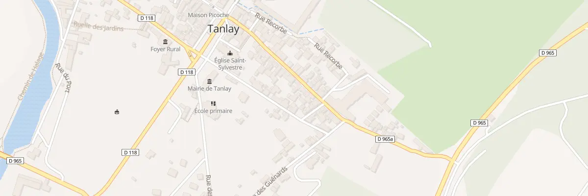 Plan du 36 Gr Grande Rue Haute à Tanlay