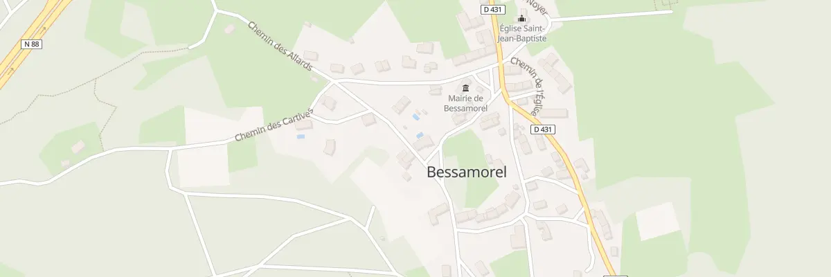 Plan du 5039A Le Bourg à Bessamorel
