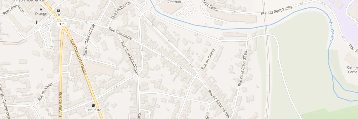 Plan du 93 Rue Gambetta à Hirson