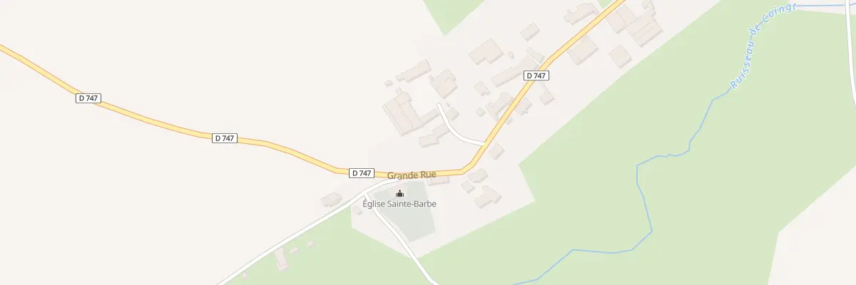 Plan du 1 Rue de la Grande Cour à Coingt