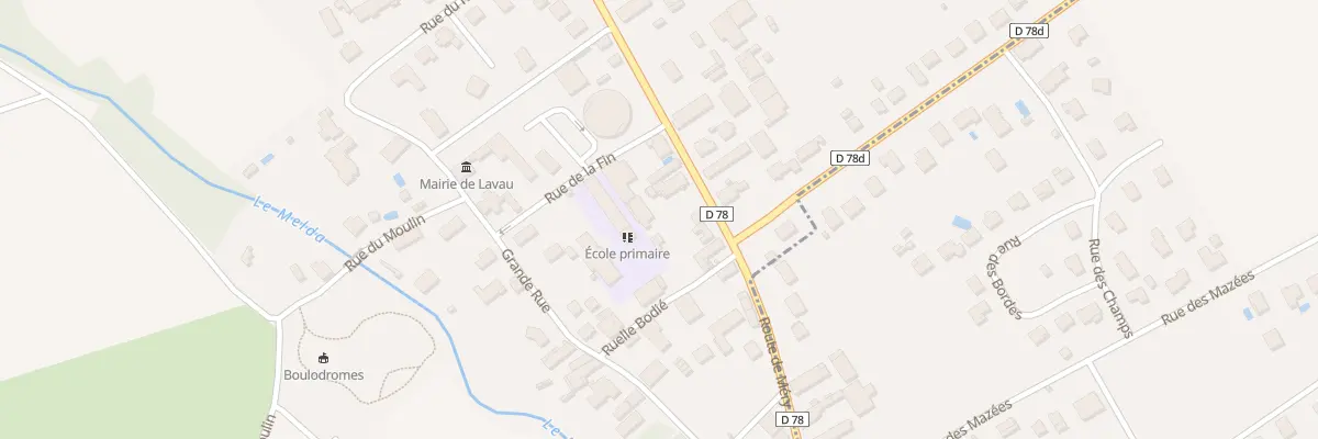 Plan du 23 Rte de Mery à Lavau