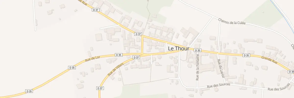 Plan du 5075 Le Thour Haut au Thour