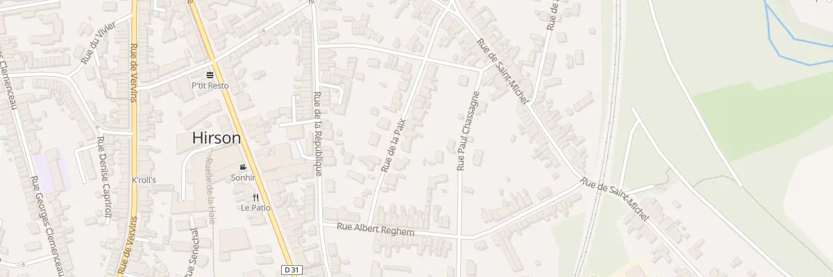 Plan du 21 Rue de la Paix à Hirson