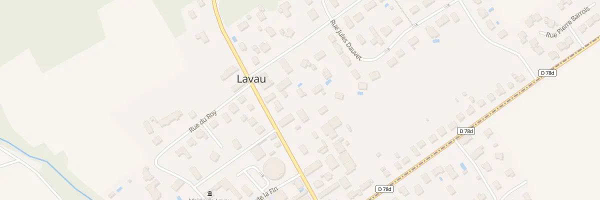 Plan du 32 Rte de Mery à Lavau