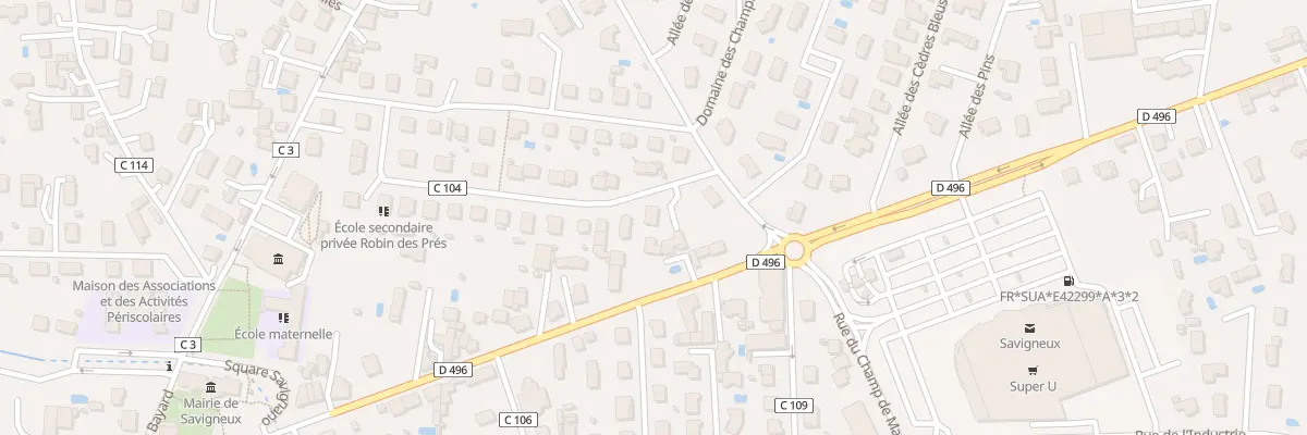 Plan du 23 Rue de Chantemerle à Savigneux