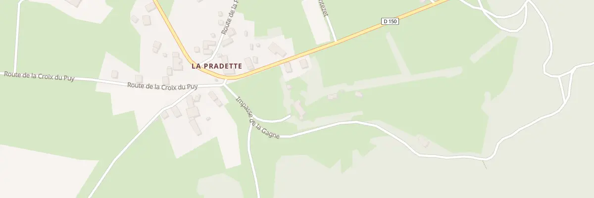 Plan du 5076 La Pradette à Montusclat