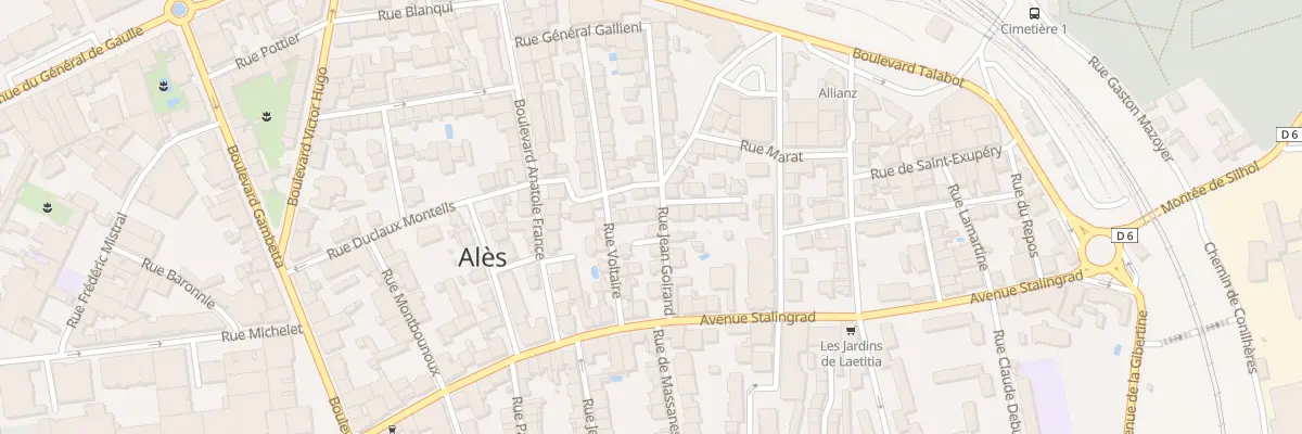 Plan du 11 Rue Jean Goirand à Alès
