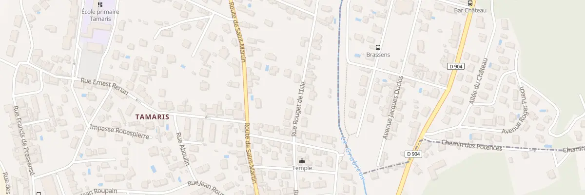 Plan du 28 Rue Rouget de l’Isle à Alès