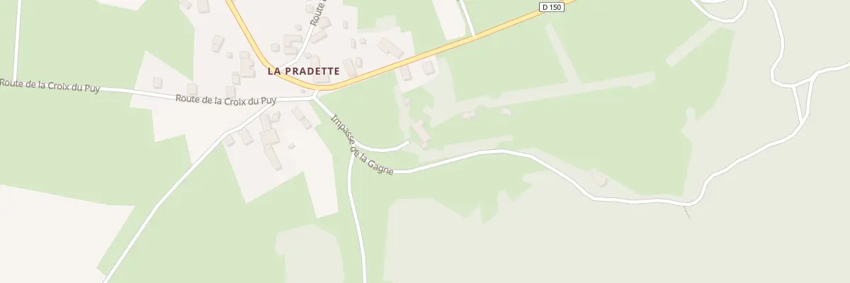 Plan du 5085 La Pradette à Montusclat