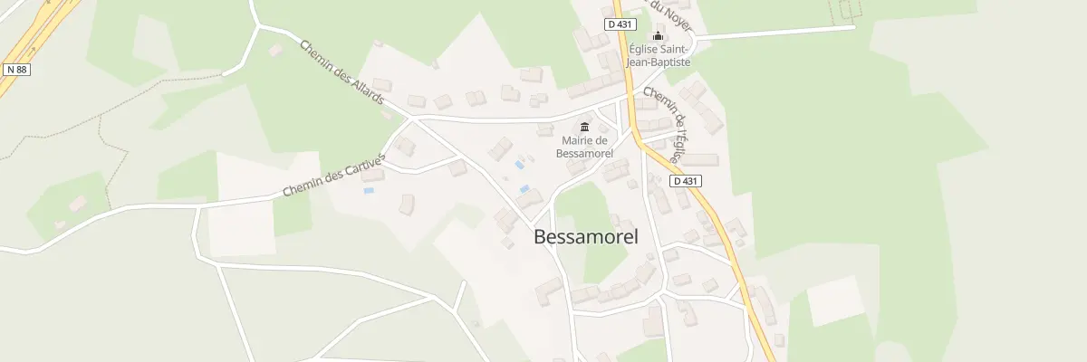 Plan du 90 Che d’Ardemès à Bessamorel