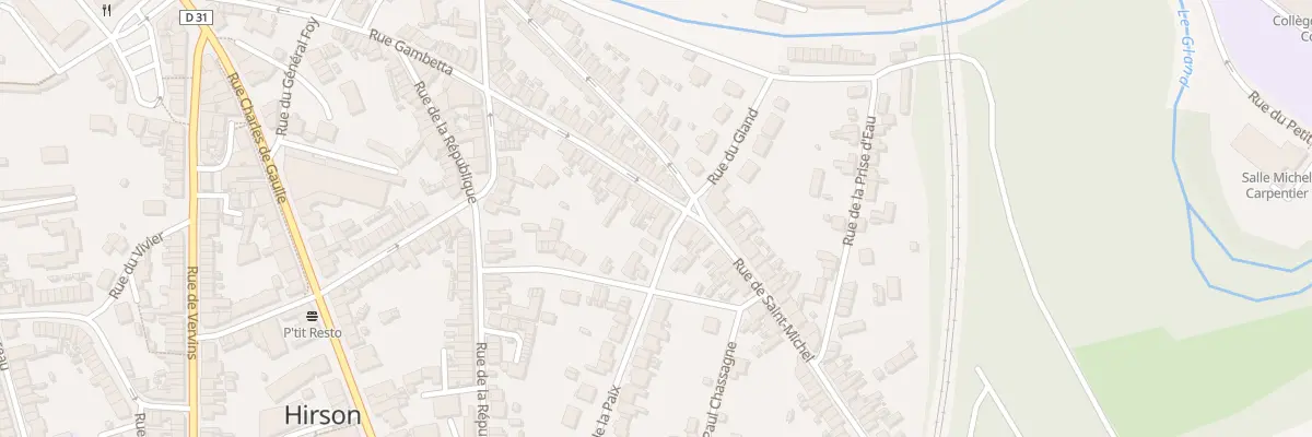 Plan du 70 Rue Gambetta à Hirson
