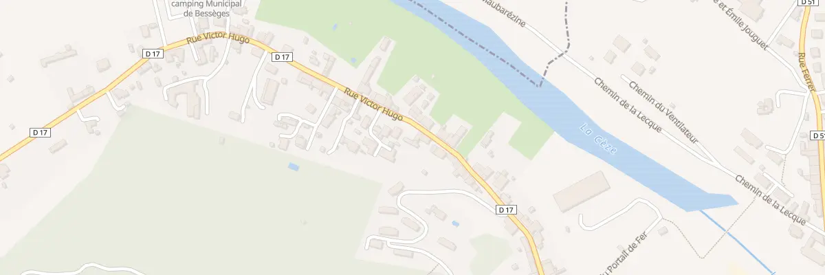 Plan du 86 Rue Victor Hugo à Bessèges