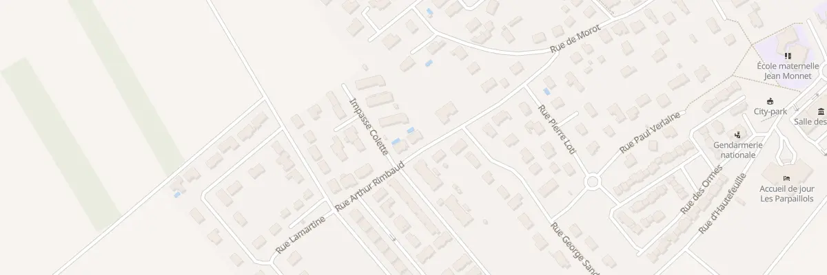 Plan du 8 Rue Arthur Rimbaud à Bréviandes