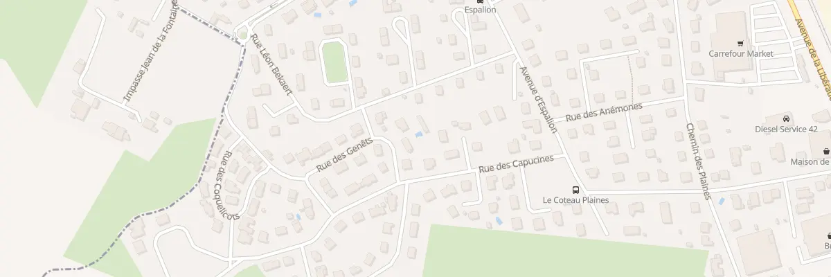 Plan du 2 Rue des Genêts au Coteau