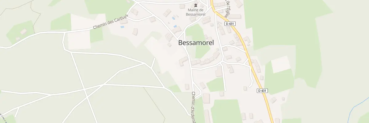 Plan du 160 Che d’Ardemès à Bessamorel