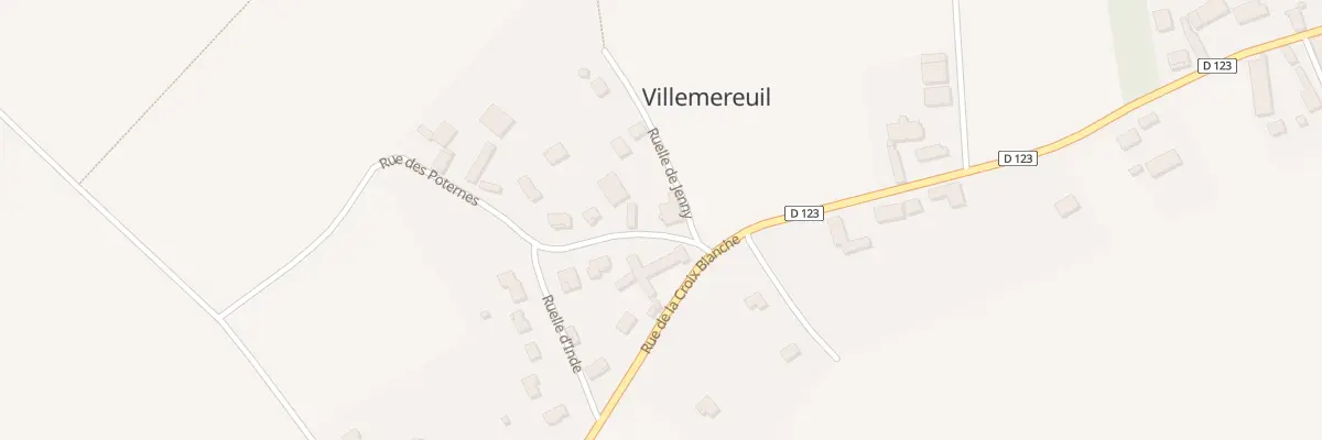 Plan du 2 Rue des Poternes à Villemereuil