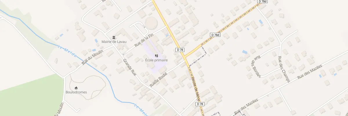 Plan du 19 Rte de Mery à Lavau