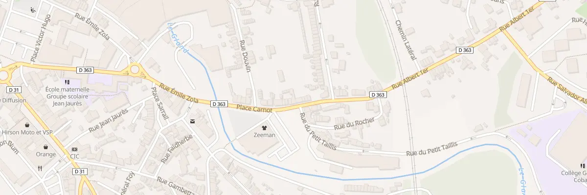 Plan du 5 Rue Albert 1er à Hirson