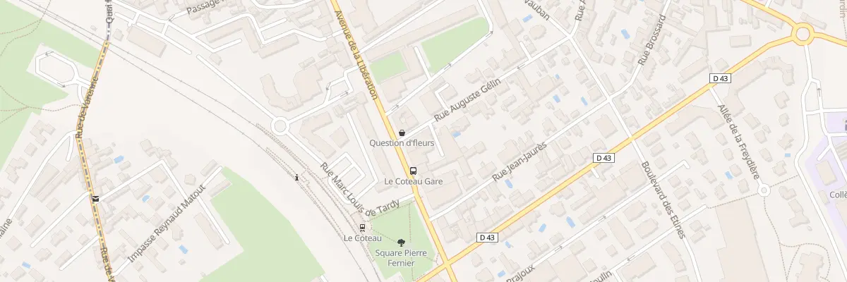 Plan du 4 Rue Auguste Gelin au Coteau