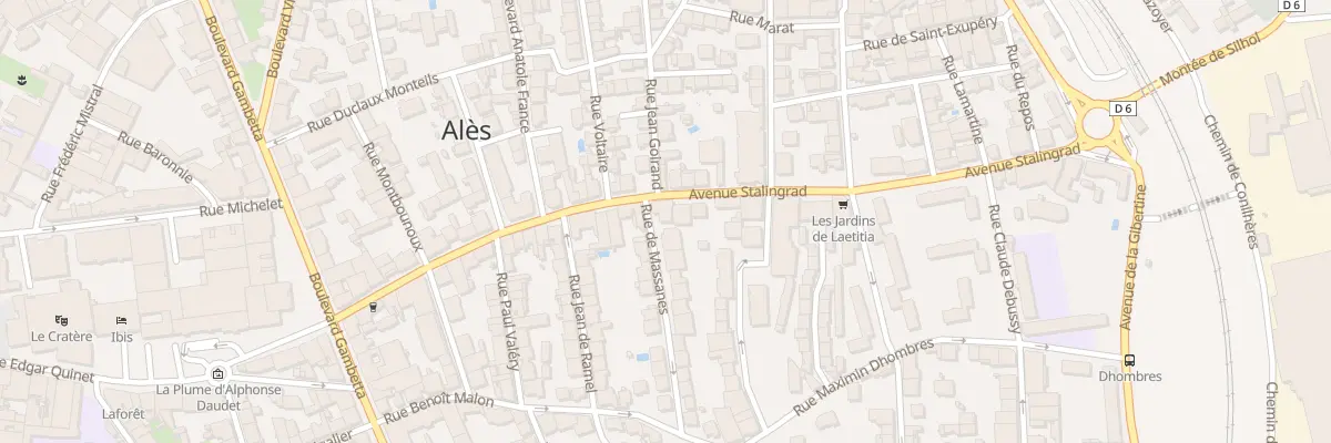 Plan du 1 Rue de Massanes à Alès