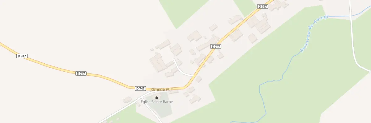 Plan du 2 Rue de la Grande Cour à Coingt