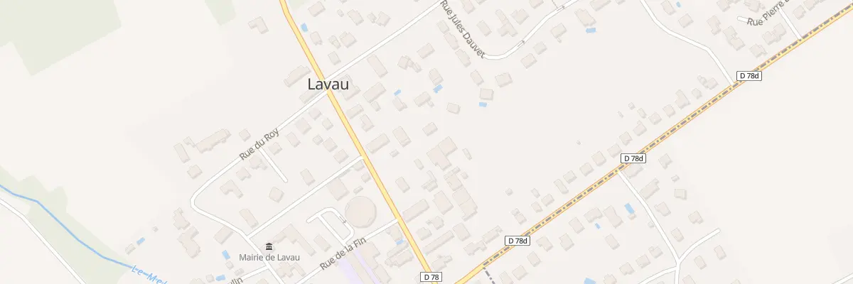 Plan du 28 Rte de Mery à Lavau
