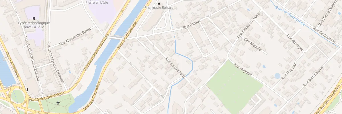 Plan du 7 Rue Neuve Petit à Troyes
