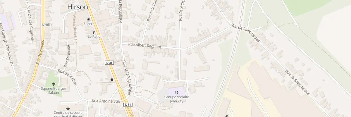 Plan du 42 Rue Albert Reghem à Hirson