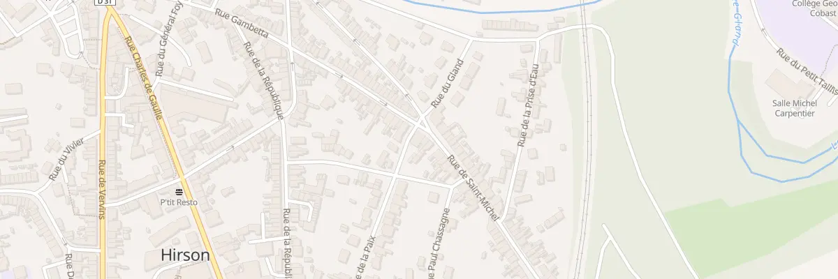 Plan du 20 Rue de Saint Michel à Hirson