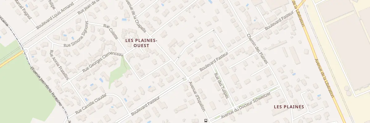Plan du 4 Av de la Chapelle au Coteau