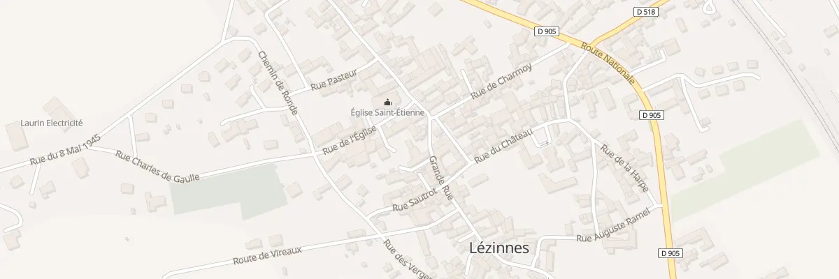 Plan du 24 Rue Grande Rue à Lézinnes