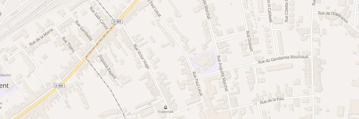 Plan du 189 Rue Paul Lecat à Jeumont