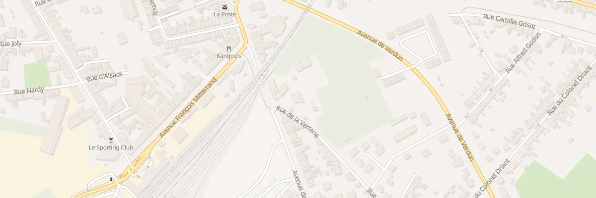 Plan du 1 Rue de la Verrerie à Hirson