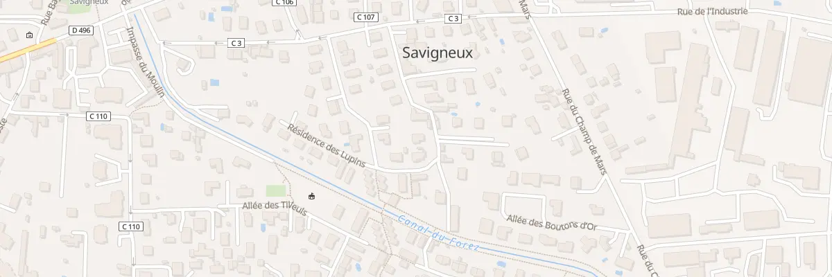 Plan du 10B Rue des Forges à Savigneux