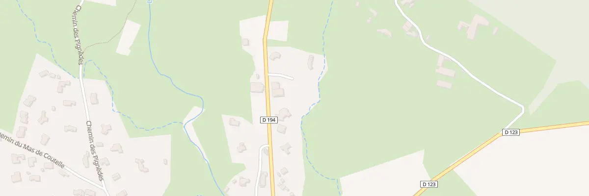 Plan du 374 Rte de Saint-Théodorit à Cannes-et-Clairan
